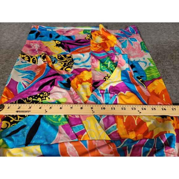Lauren Ralph Lauren Dress Tropical Multicolor Sleeveless Women's Size 12 - Picture 10 of 15